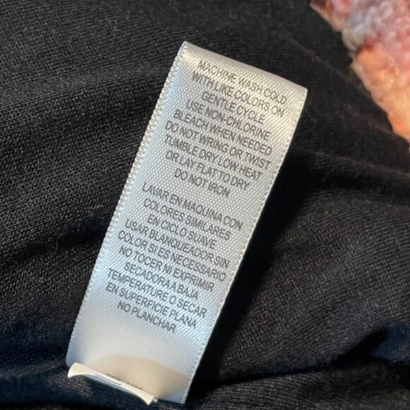 Tie-Dye Sherpa Fleece Jacket 1X By Love + Joy Coral Black Gold Tone Zipper - Picture 8 of 10